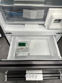 Réfrigérateur congélateur à portes françaises Haier HFR5719ENPB ardoise noire E Noté