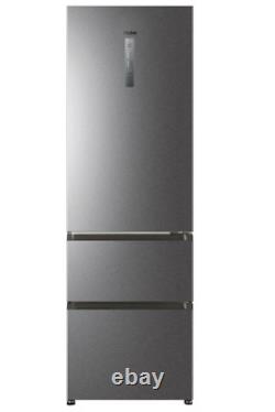 Réfrigérateur congélateur à trois portes Haier Série 3 No Frost 348 litres Platinum HCTR3619FNMG