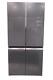 Réfrigérateur-congélateur Américain 4 Portes Cube Kmi Haier Avec Finition En Verre Argenté Htf-540dgg7