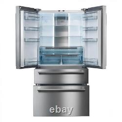 Réfrigérateur congélateur américain 4 portes sans givre en acier inoxydable AGA Falcon FDXD18SS/C