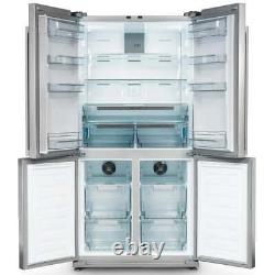 Réfrigérateur congélateur américain 4 portes sans givre en acier inoxydable Rangemaster RSXS18SS/C