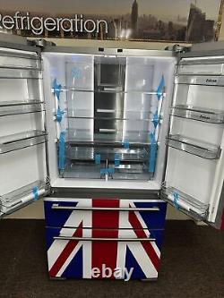 Réfrigérateur-congélateur américain AGA Falcon FDXD18UJ 4 portes sans givre Union Jack sur mesure
