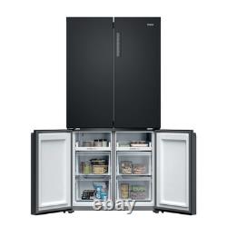 Réfrigérateur congélateur américain Haier Series 3 250 litres à quatre portes noir HCR39F19ENPT