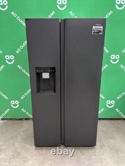 Réfrigérateur-congélateur américain Haier à froid ventilé avec raccordement à l’eau, noir HSW59F18EIPT #LF129394