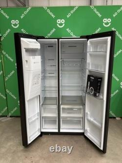 Réfrigérateur-congélateur américain Haier à froid ventilé avec raccordement à l’eau, noir HSW59F18EIPT #LF129394