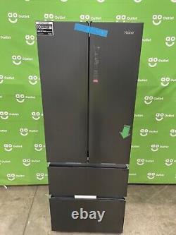 Réfrigérateur-congélateur américain Haier en ardoise noire de catégorie énergétique E HFR5719ENPB #LA51406