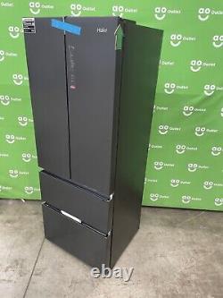 Réfrigérateur-congélateur américain Haier en ardoise noire de catégorie énergétique E HFR5719ENPB #LA51406