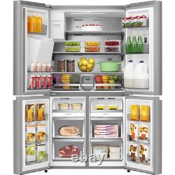 Réfrigérateur-congélateur américain Hisense 584 litres 4 portes sans plomberie D RQ760N4SASE