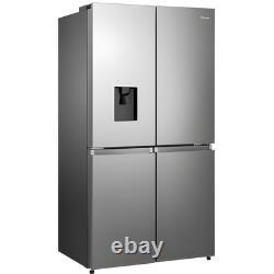 Réfrigérateur-congélateur américain Hisense 606 litres 4 portes sans plomberie D RQ758N4SWSE
