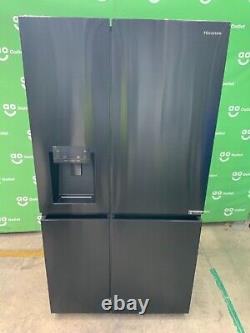 Réfrigérateur-congélateur américain Hisense 91cm noir/acier inoxydable RS818N4TFE #LF79963