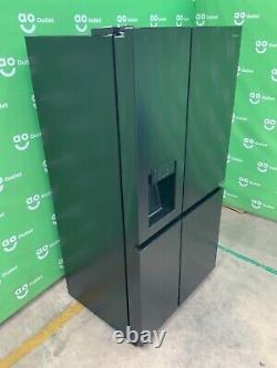 Réfrigérateur-congélateur américain Hisense 91cm noir/acier inoxydable RS818N4TFE #LF79963