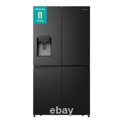Réfrigérateur-congélateur américain Hisense PureFlat 584 litres 4 portes noir RQ760N4SBFE