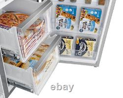 Réfrigérateur-congélateur américain Hisense Pureflat RQ758N4SWFE 91 cm 606 L Noir à porte croisée