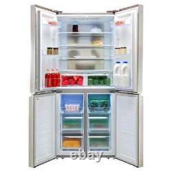 Réfrigérateur-congélateur américain Hisense RQ563N4AI1 PureFlat de 80 cm de largeur, argenté, COLLECT