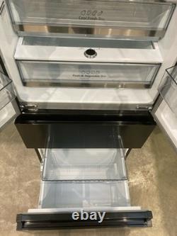 Réfrigérateur-congélateur américain Hisense non raccordé noir/acier inoxydable RF632N4WFE #LF114343