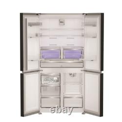Réfrigérateur-congélateur américain Hotpoint 565 litres à quatre portes en inox foncé HPGF6564XK4UK