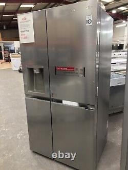 Réfrigérateur-congélateur américain LG Door-in-Door GSJV91BSAE en acier inoxydable avec fonctionnalités intelligentes