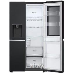 Réfrigérateur-congélateur américain LG GSGV81EPLD noir intelligent à pose libre