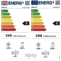 Réfrigérateur-congélateur américain Samsung de 488 litres à quatre portes avec Twin Cooling RF48A401EM9