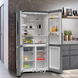 Réfrigérateur-congélateur américain Siemens KF96NVPEAG porte française IQ300 acier inox brossé Inox