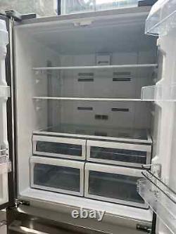 Réfrigérateur-congélateur américain Smeg FQ55FX1 à 4 portes, classe énergétique A+, largeur de 84cm.