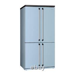 Réfrigérateur-congélateur américain Smeg FQ960PB5 90cm Victoria Bleu Pastel Évalué (JUB-8650)