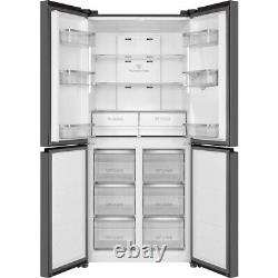 Réfrigérateur-congélateur américain TCL RP470CXE2UK gris sur pieds