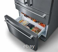 Réfrigérateur-congélateur américain à 4 portes AGA Falcon FDXD18DI/C sans givre en inox foncé.