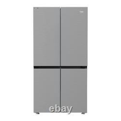 Réfrigérateur congélateur américain à quatre portes Beko 572 litres en acier inoxydable GN446224VPS