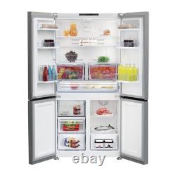 Réfrigérateur congélateur américain à quatre portes Beko 572 litres en acier inoxydable GN446224VPS