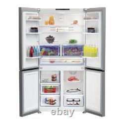 Réfrigérateur congélateur américain à quatre portes Beko 572 litres en acier inoxydable GN446224VPS