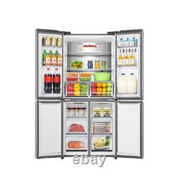 Réfrigérateur-congélateur américain à quatre portes Hisense PureFlat 483L en acier inoxydable RQ5P470SAID