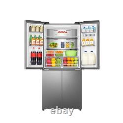 Réfrigérateur-congélateur américain à quatre portes Hisense PureFlat 483L en acier inoxydable RQ5P470SAID