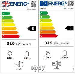 Réfrigérateur congélateur américain à quatre portes Hisense de 609 litres noir RQ758N4SWFE