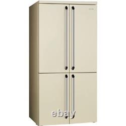 Réfrigérateur-congélateur américain à quatre portes Smeg FQ960P5 Crème Victoria Classé (JUB-4736)