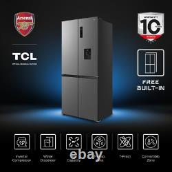 Réfrigérateur-congélateur américain encastrable à quatre portes TCL de 518 litres Stai RC518CXD0UK