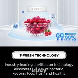 Réfrigérateur-congélateur américain encastrable à quatre portes TCL de 518 litres Stai RC518CXD0UK
