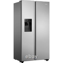 Réfrigérateur-congélateur américain sans givre Hisense RS694N4TZE 91 cm en acier inoxydable E