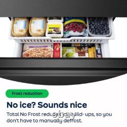 Réfrigérateur congélateur américain sans givre Hisense RS741N4WCE 91 cm en acier inoxydable E