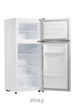Réfrigérateur congélateur autonome Smad 126 litres, 2 portes, blanc pour dortoir