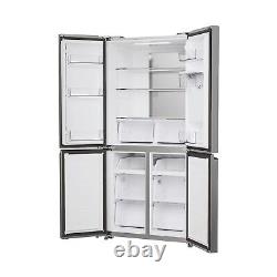 Réfrigérateur-congélateur autonome à quatre portes Hoover 463 litres argent HHCR3818EWPL