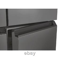 Réfrigérateur-congélateur autonome à quatre portes Hoover 463 litres argent HHCR3818EWPL