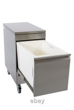 Réfrigérateur-congélateur compact Adande à porte unique VCC1/HCW, 1250 £ + TVA, en parfait état de fonctionnement