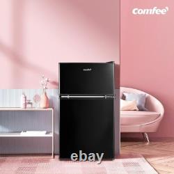 Réfrigérateur congélateur compact sous comptoir à double porte COMFEE' RCT87BL2(E) 87L