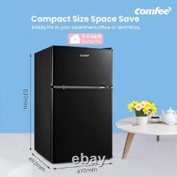 Réfrigérateur congélateur compact sous comptoir à double porte COMFEE' RCT87BL2(E) 87L