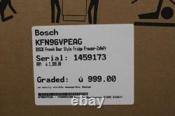Réfrigérateur congélateur de style porte française Graded KFN96VPEAG BOSCH - 2xNoFrost 397396 Réfrigérateur congélateur de style porte française Graded KFN96VPEAG BOSCH - 2xNoFrost 397396