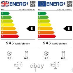 Réfrigérateur-congélateur debout Beko 268 litres 50/50 avec distributeur d'eau CFG4582DS