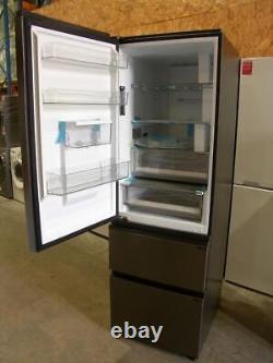 Réfrigérateur congélateur intelligent à portes multiples en acier inoxydable sombre Haier HTW5618EWMP