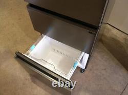 Réfrigérateur congélateur intelligent à portes multiples en acier inoxydable sombre Haier HTW5618EWMP