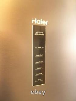 Réfrigérateur congélateur intelligent à portes multiples en acier inoxydable sombre Haier HTW5618EWMP
